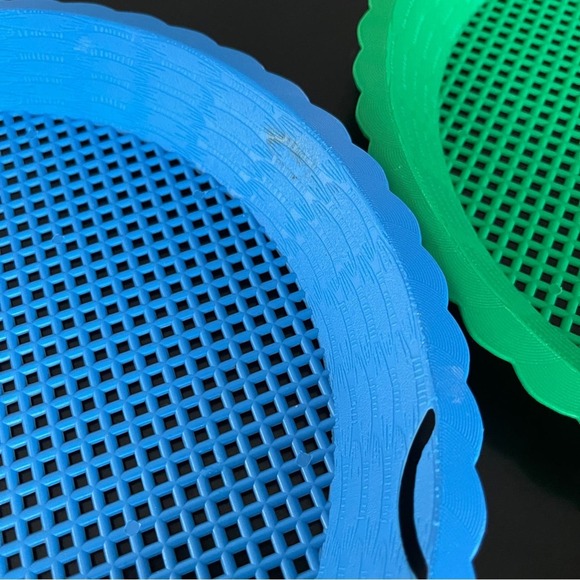 Vintage Reusable Plastic Paper Plate Holders Heavy Duty Picnic Camping Set 8 - Picture 7 of 12